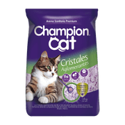 Arena Sanitaria Champion Cat Cristales Aglomerantes 1.8 kg