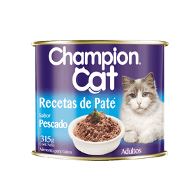 Alimento Húmedo Gato Adulto Champion Cat Paté Pescado 315 g