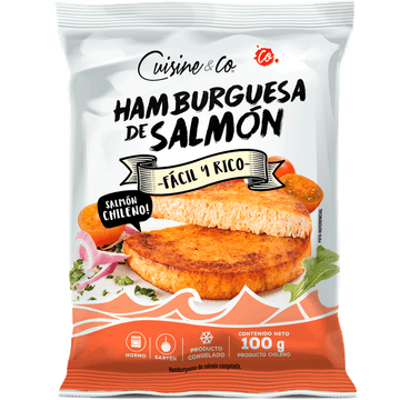 Hamburguesa de salmón 100 g