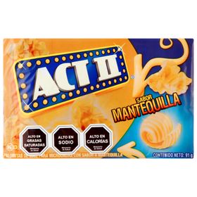 Popcorn Act II Mantequilla Para Microondas 91 g
