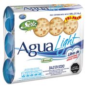 Pack Galleta Agua Light Selz Bajo en Sodio 600 g 3 un.