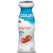 Leche Cultivada Colun Light con Fibra Frutilla 180 ml