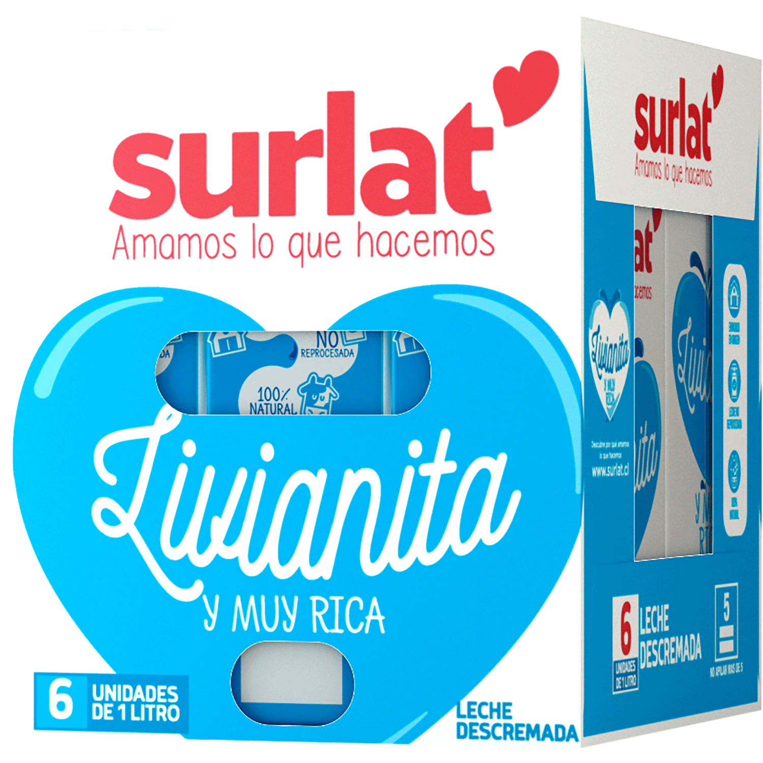 Leche entera Surlat sin lactosa 1 L