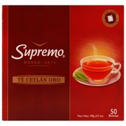 Té Ceylán Supremo Oro 50 Bolsitas