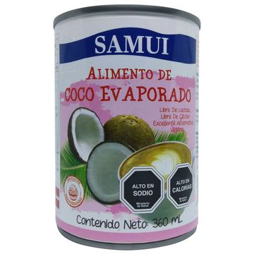 Alimento de coco evaporado libre de gluten y lactosa 360 ml