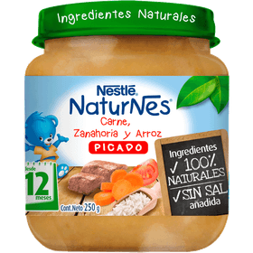 Picado Naturnes Carne Zanahoria Arroz 250g