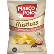 Papas Fritas Marco Polo Rústicas Con Sal Rosada y Pimienta 185 g