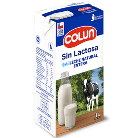 Leche Colun Entera Sin Lactosa 1 L