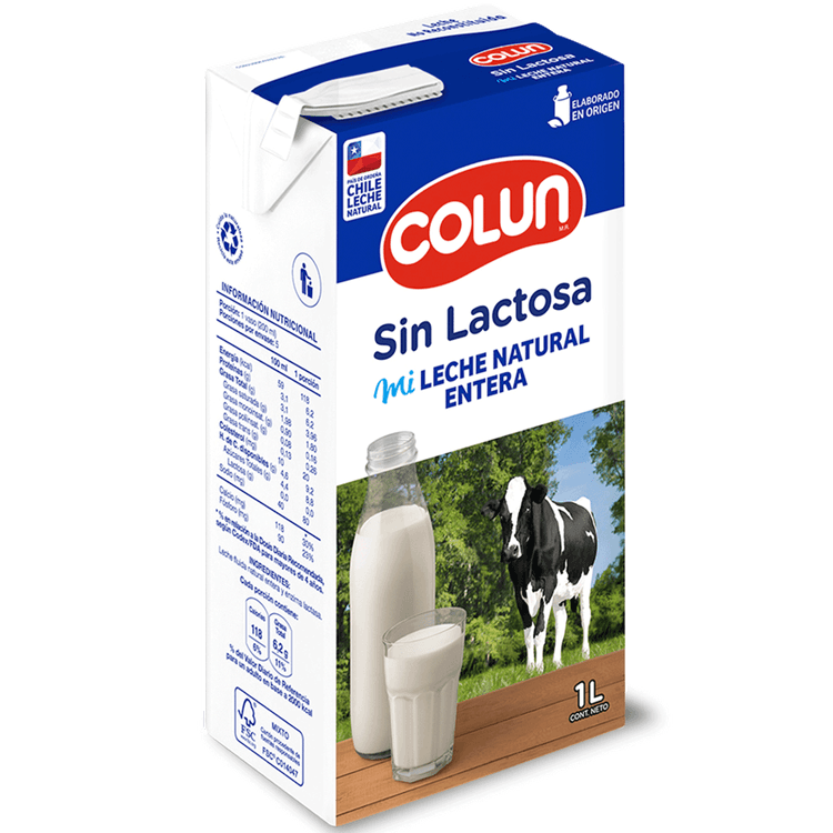 Leche entera sin lactosa 1 L | Jumbo.cl