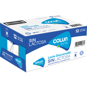 Pack 12 un. Leche Colun Descremada Sin Lactosa 1 L