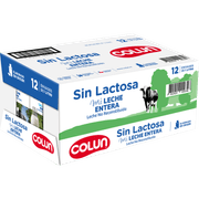 Pack 12 un. Leche Colun Entera Sin Lactosa 1 L