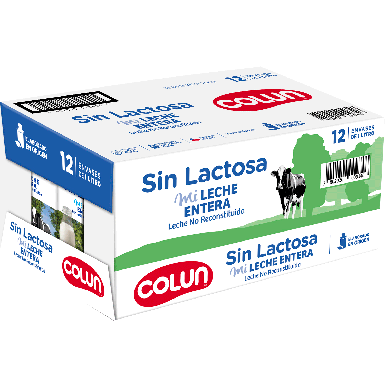LECHE COLUN 1LTX12 SIN LACTOSA ENTERA - Distribuidora IMAN