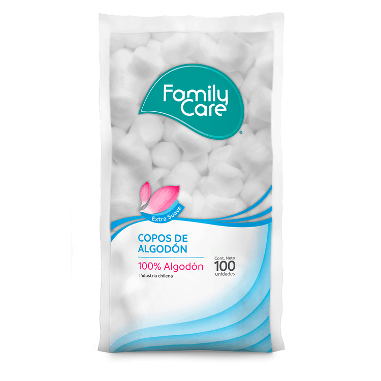 Copos de algodón 100 un.