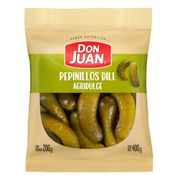 Pepinillos Don Juan Dill Agridulces 180 g drenado