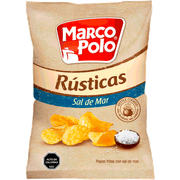Papas Fritas Marco Polo Rústicas con Sal de Mar 185 g