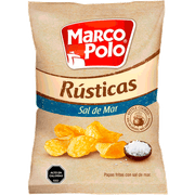 Papas Fritas Marco Polo Rústicas Con Sal de Mar 185 g