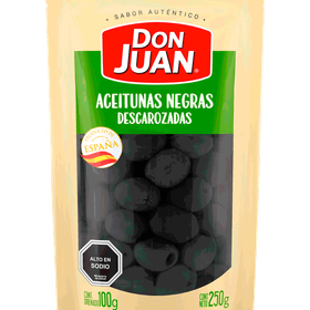 Aceitunas Negras Don Juan Descarozadas 100 g drenado
