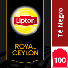 Té Negro Lipton Royal Ceylon 100 Bolsitas