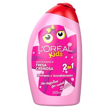Shampoo L'Óreal Kids Smoothie 2 en 1 Fresa 265 ml