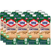 Pack 12 un. Leche Loncoleche Semidescremada Sin Lactosa 1 L