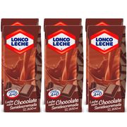 Pack 6 un. Leche Loncoleche Chocolate 200 ml