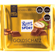 Chocolate de Leche Ritter Sport Golden Edition 250 g