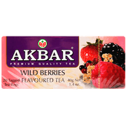 Té Negro Akbar Wild Berries Frutos del Bosque 40 g 20 Bolsitas