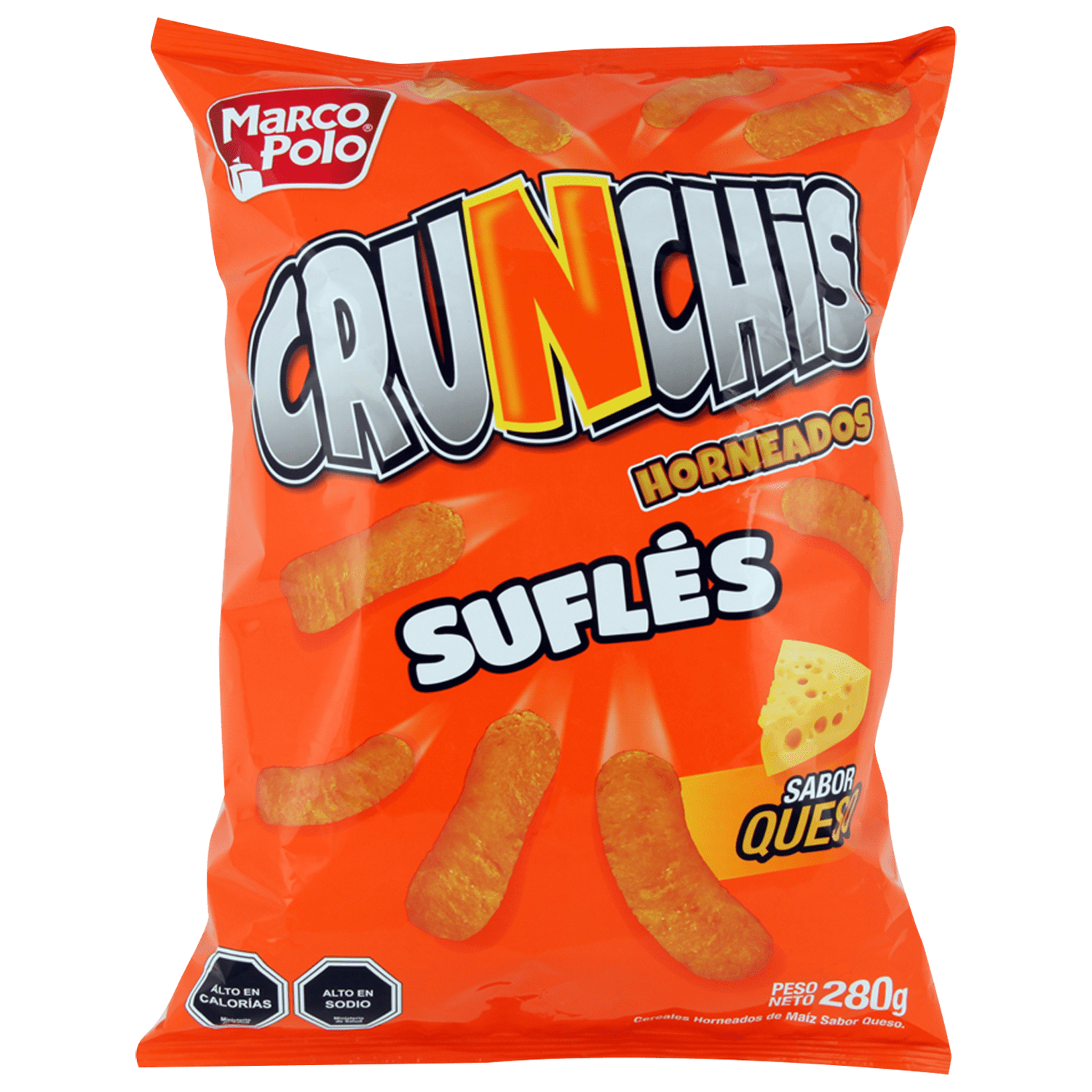Crunch Cheese Marco Polo Suflés Bolsa 300 Grs Jumbo Cl<script async src=