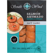 Salmón Ahumado South Wind Party Round Natural y Eneldo 100 g