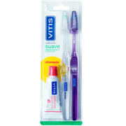 Pack Cepillo de Dientes Vitis® Suave + Pasta Dental Anticaries 15 ml