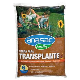 Tierra Transplante Anasac Almácigos Maceteros y Jardineras 6 L