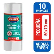 Bolsa de Basura Virutex Blanca Aroma Fresh 50 x 70 cm 10 un.
