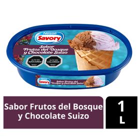 Helado Savory Chocolate Suizo y Frutos del Bosque 1 L