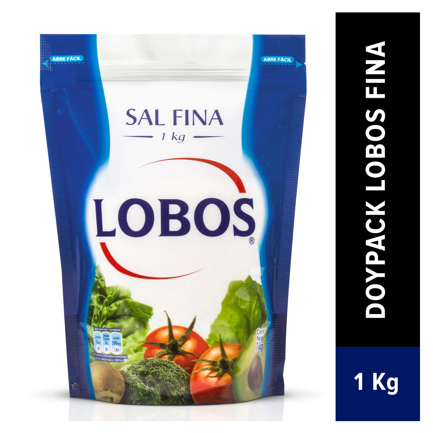 Sal Fina Lobos Doypack 1 kg, Yodada Jumbo.cl