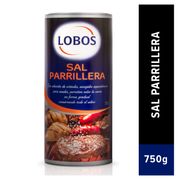 Sal Parrillera Lobos Yodada Frasco 750 g