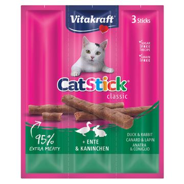 Snack gato Stick conejo y pato 18 g