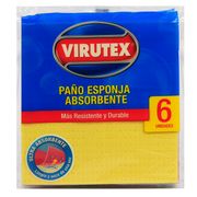 Paño Esponja ultra absorbente 6 un.