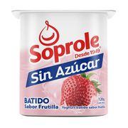 Yogurt Soprole Sin Azúcar Frutilla 120 g