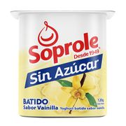 Yogurt Soprole Sin Azúcar Vainilla 120 g