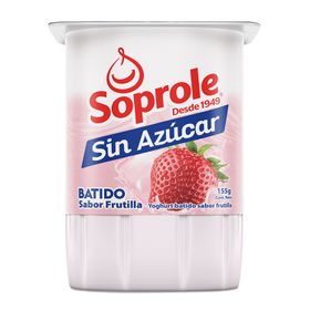 Yogurt Soprole Sin Azúcar Frutilla 155 g