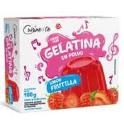 Gelatina Frutilla 100 g