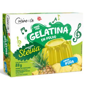 Gelatina Stevia Piña 22 g