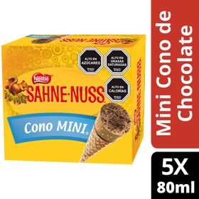 Helado Sahne Nuss Cono Mini Multipack 80 ml 5 un.