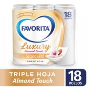 Papel Higiénico Favorita Luxury Triple Hoja 20 m 18 un.