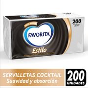 Servilleta Favorita Estilo Cocktail 200 un.