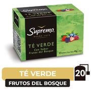 Té Verde Supremo Frutos del Bosque 20 Bolsas