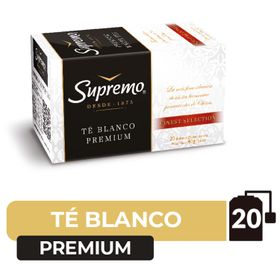 Té Blanco Supremo Premium 20 Bolsas Caja 40 g