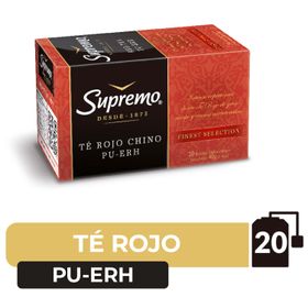 Té Rojo Supremo Premium Caja 40 g 20 Bolsitas