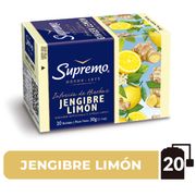 Infusión de Hierbas Supremo Jengibre y Limón 20 Bolsitas