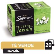 Té Verde Supremo Jazmin 20 Bolsitas